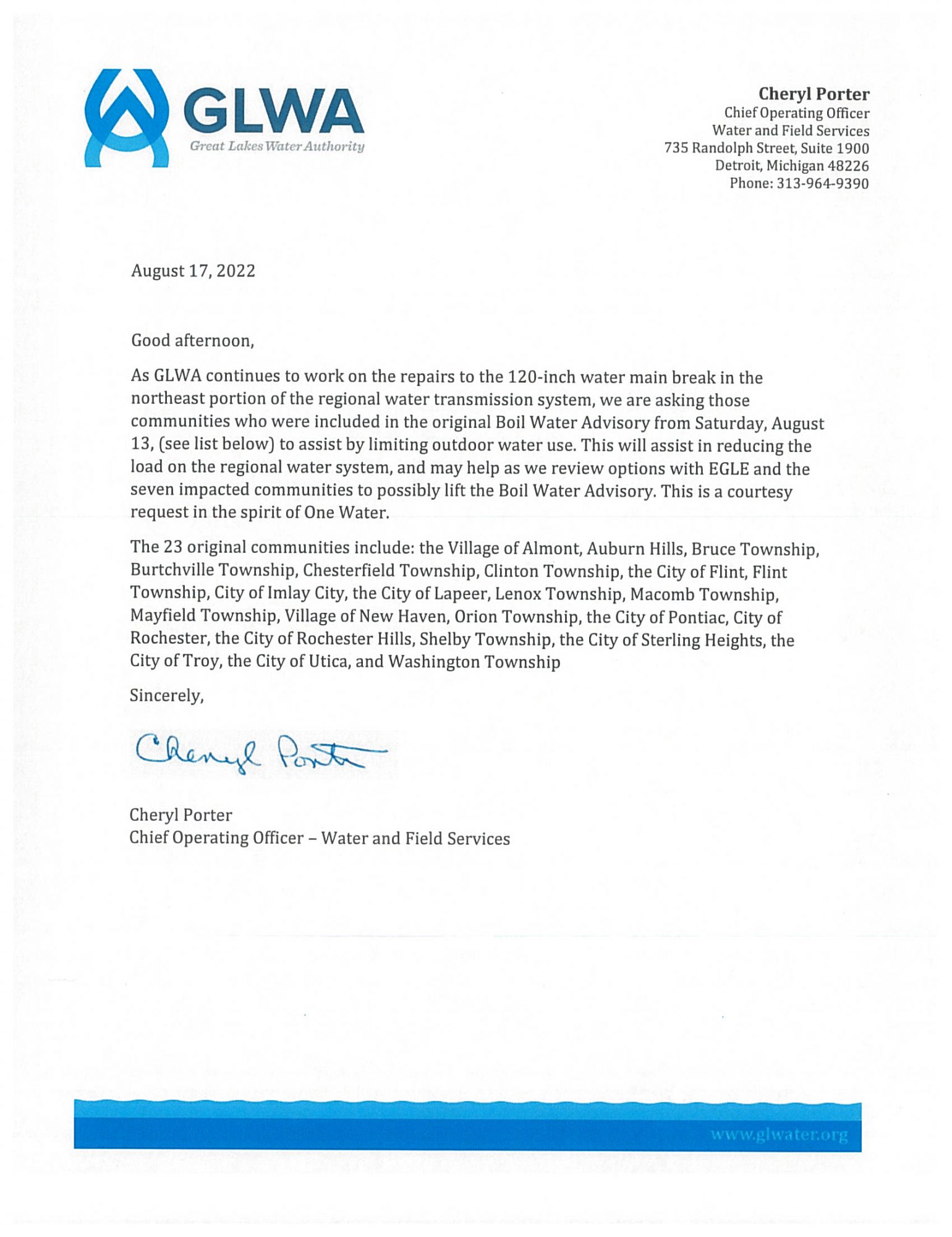 member outreach limit outdoor water use